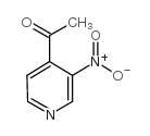 3-硝基-4-乙酰基吡啶结构式