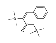 trimethyl(2-phenyl-1-(((trimethylsilyl)methyl)sulfinyl)vinyl)silane结构式