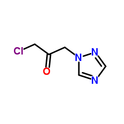 1-Chloro-3-(1H-1,2,4-triazol-1-yl)acetone Structure