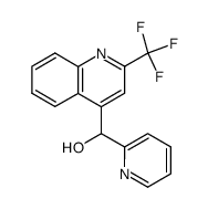 alpha-2-Pyridyl-4-[2-trifluoromethylquinoline]methanol结构式