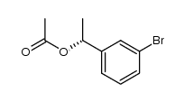 (R)-1-(3-bromophenyl)ethyl acetate结构式