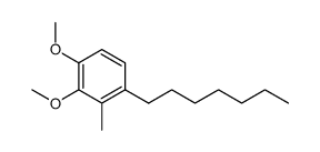 1-heptyl-3,4-dimethoxy-2-methylbenzene结构式