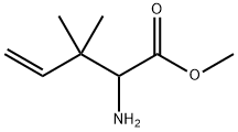 2-Amino-3,3-dimethyl-pent-4-enoic acid methyl ester Structure