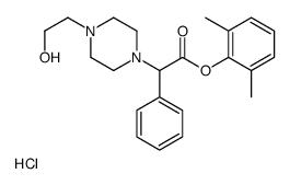 (2,6-dimethylphenyl) 2-[4-(2-hydroxyethyl)piperazin-1-yl]-2-phenyl-ace tate hydrochloride Structure