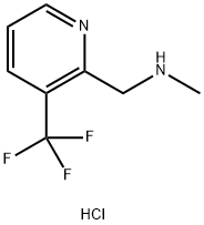 N-甲基-1-(3-(三氟甲基)吡啶-2-基)甲胺盐酸结构式