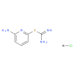 6-氨基吡啶-2-基二硫代羧酸甲酯盐酸盐结构式