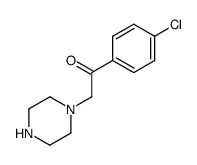 1-(4-chlorophenyl)-2-piperazine-1-yl-ethanone Structure