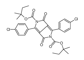 bis(2-methylbutan-2-yl) 1,4-bis(4-chlorophenyl)-3,6-dioxopyrrolo[3,4-c]pyrrole-2,5-dicarboxylate Structure