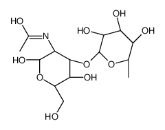2-乙酰氨基-2-脱氧-3-o-(alpha-l-吡喃岩藻糖基)-d-吡喃葡萄糖结构式