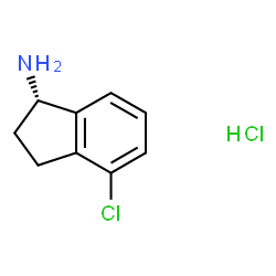 (S)-4-氯-2,3-二氢-1H-茚-1-胺盐酸盐结构式