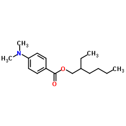 2-Ethylhexyl 4-dimethylaminobenzoate Structure