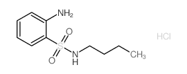 2-氨基-N-丁基苯磺酰胺盐酸盐结构式