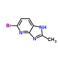 5-溴-2-甲基-3H-咪唑并[4,5-b]吡啶结构式