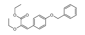 ethyl 2-ethoxy-3-(4-phenylmethoxyphenyl)prop-2-enoate结构式