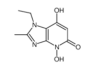 5H-Imidazo[4,5-b]pyridin-5-one,1-ethyl-1,4-dihydro-4,7-dihydroxy-2-methyl-(9CI) Structure