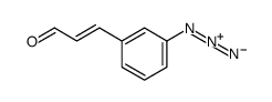 3-(3-azidophenyl)prop-2-enal Structure