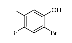 2,5-dibromo-5-fluorophenol结构式