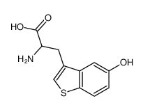 2-amino-3-(5-hydroxy-1-benzothiophen-3-yl)propanoic acid Structure