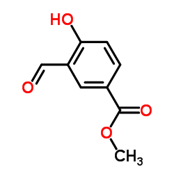 3-醛基-4-羟基苯甲酸甲酯结构式