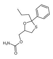 2-Phenyl-2-propyl-1,3-oxathiolane-5-methanol carbamate结构式