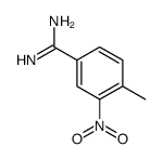 4-Methyl-3-nitrobenzenecarboximidamide结构式