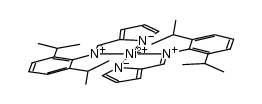 [Ni(κ2N,N'-NC4H3C(H)=N-2,6-iPr2C6H3)2] Structure