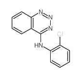 1,2,3-Benzotriazin-4-amine,N-(2-chlorophenyl)-结构式