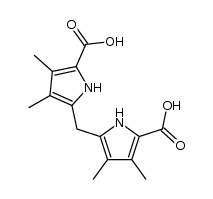 3,3',4,4'-tetramethyldipyrromethane-5,5'-dicarboxylic acid Structure