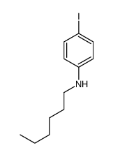 N-hexyl-4-iodoaniline结构式