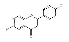 4-氯-6-氟黄酮结构式
