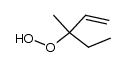 3-hydroperoxy-3-methylpent-1-ene结构式