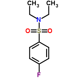 N,N-二乙基-4-氟苯磺酰胺结构式
