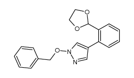 1-benzyloxy-4-[2-([1,3]dioxolan-2-yl)phenyl]pyrazole Structure