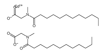 cadmium(2+),2-[dodecanoyl(methyl)amino]acetate Structure