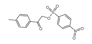 2-oxo-2-(p-tolyl)ethyl 4-nitrobenzenesulfonate结构式
