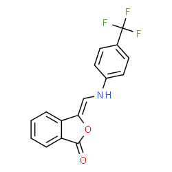 3-([4-(TRIFLUOROMETHYL)ANILINO]METHYLENE)-2-BENZOFURAN-1(3H)-ONE结构式