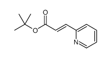 tert-Butyl (2E)-3-(pyridin-2-yl)prop-2-enoate Structure