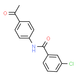 N-(4-Acetylphenyl)-3-chlorobenzamide结构式