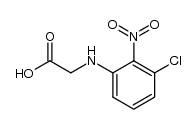 N-(3-chloro-2-nitrophenyl)glycine结构式