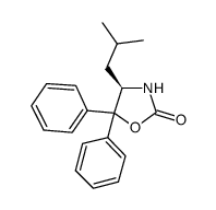 (R)-(+)-5,5-二苯基-4-异丁基-2-噁唑烷酮结构式