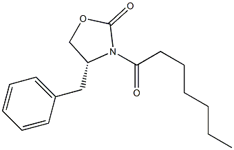 (R)-4-benzyl-3-heptanoyl-2-oxazolidinone结构式