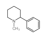Piperidine, 1-methyl-2-phenyl-结构式