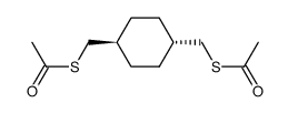 trans-1,4-bis-(acetylsulfanyl-methyl)-cyclohexane Structure