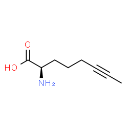 6-Octynoicacid,2-amino-,(2R)-(9CI) Structure