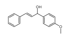 (E)-1-(4-methoxyphenyl)-3-phenyl-2-propen-1-ol结构式