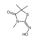 2-hydroxyimino-3,5,5-trimethyl-1,3-thiazolidin-4-one结构式