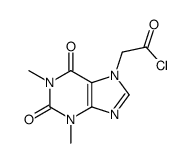 1,2,3,6-tetrahydro-1,3-dimethyl-2,6-dioxo-7H-purine-7-acetyl chloride Structure