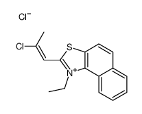 2-[(Z)-2-chloroprop-1-enyl]-1-ethylbenzo[e][1,3]benzothiazol-1-ium,chloride结构式