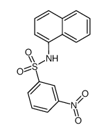 N-(1-Naphthyl)-3-nitrobenzenesulfonamide结构式