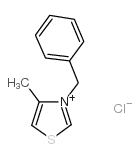 3-苄基-4-甲基氯化噻唑鎓结构式